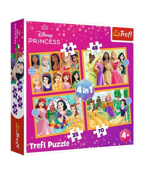 TF Puzzle 4 in 1 -Fairy tale stories / Disney Princess